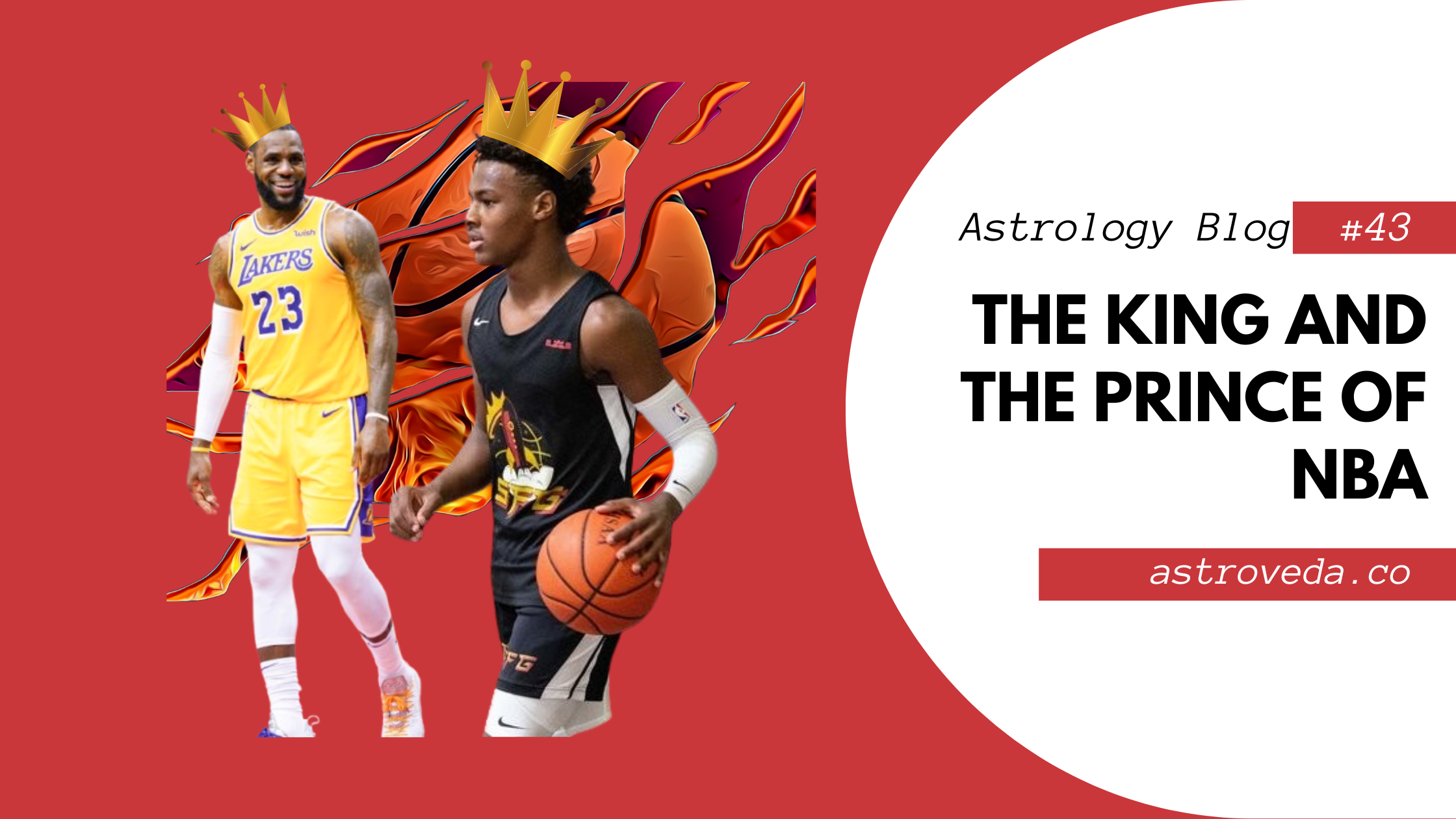 LeBron James and Bronny James Vedic Chart Comparison